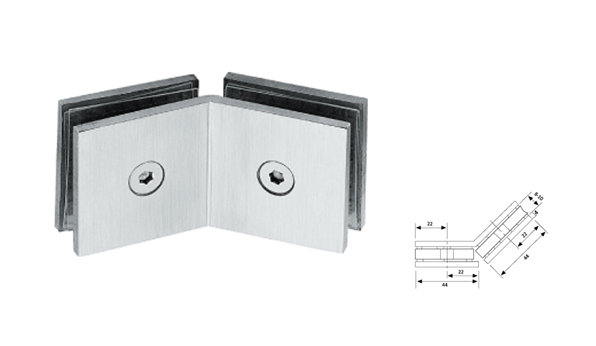 Glass Fix Clip,135°（Double）